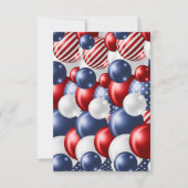 ZILVEREN PATRIOTTISCHE BALLON DANK U KAART (Achterkant)