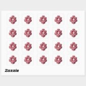 Zilveren PINK COINS-cadeausticker Vierkante Sticker (Vel)