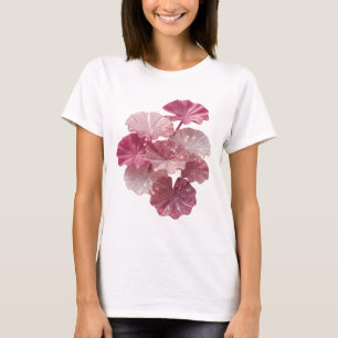 Zilveren PINK GLITTERBLADEREN Statement T-shirt me