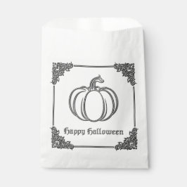 Zilveren pompoen Halloween Bedankzakje