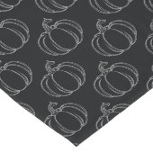 Zilveren pompoen Halloween Lange Tafelloper (Hoek)