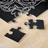 Zilveren pompoen Halloween Legpuzzel (Zijkant)