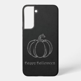 Zilveren pompoen Halloween Samsung Galaxy Hoesje