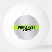 Zilveren Pong Beat Pingpongbal (Achterkant)