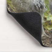 Zilveren Poolse kippen Muismat (Hoek)