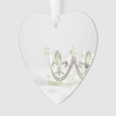 Zilveren Prinsessen Kroon Ornament (voorkant)