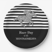 Zilveren Racehorse Derby Papieren Bordje (Voorkant)