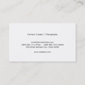 Zilveren rand | Bokeh | Content Creator Visitekaartje (Achterkant)