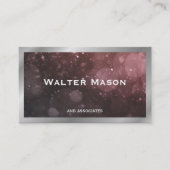 Zilveren Rand | Bokeh | Content Creator Visitekaartje (Voorkant)