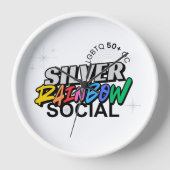 Zilveren Regenboog Sleutelhanger (Voorkant)