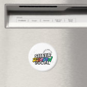 Zilveren Regenboog Sleutelhanger Magneet (Insitu (Vaatwasser))