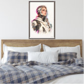 Zilveren Requiem Canvas Afdruk (Insitu (Slaapkamer))