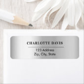 Zilveren retouradres etiket (Insitu)