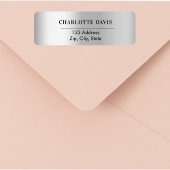 Zilveren retouradres etiket