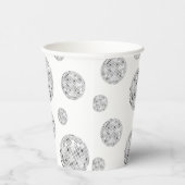 Zilveren Retro Disco Bal Groovy Bruidsfeest Papieren Bekers (Rechts)