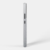 Zilveren Rexine Textuur Digitale Kunstwerk Samsung Galaxy Hoesje (Rechterkant)