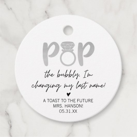 Zilveren Ring Pop De Bruisende Favoriet Label (Voorkant)