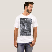 zilveren rock-'n-roll-design t-shirt (Voorkant volledig)