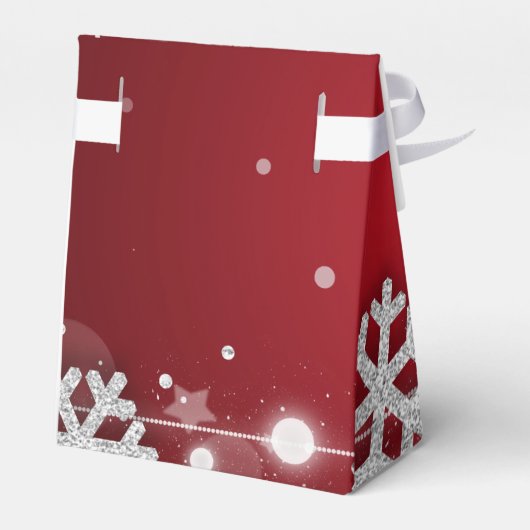 Zilveren Rode Winter 40e Verjaardag Dank u Bedankdoosjes (Achterkant)