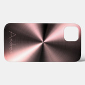 Zilveren Roestvrij brons Staal Print Case-Mate iPhone Case (Achterkant (horizontaal))