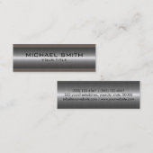 Zilveren Roestvrij Staal Metaal Kijk #5 Mini Visitekaartje (Voorkant / Achterkant)