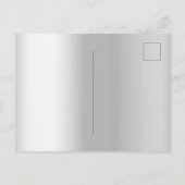 Zilveren roos gouden marmeren bruiloft uitnodiging briefkaart (Achterkant)