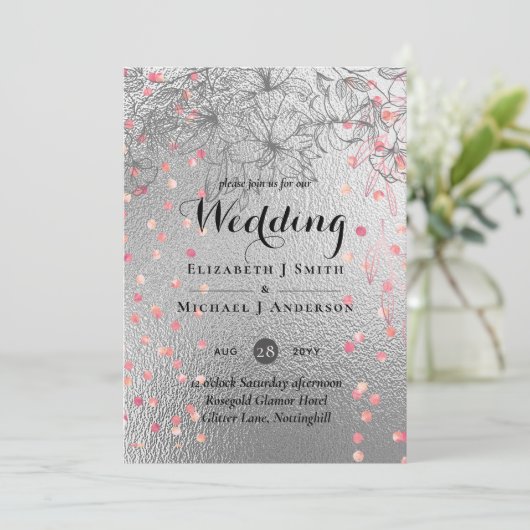 Zilveren Roségoud TROUW Metaalglans BUDGET (Staand voorkant)