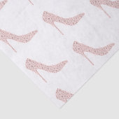 Zilveren Roze Diamanten Bruidsmeisjes Schoenen met Tissuepapier (Detail)