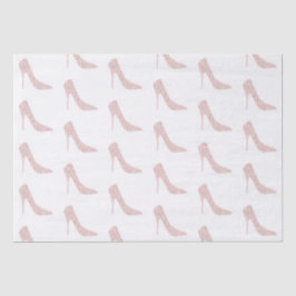 Zilveren Roze Diamanten Bruidsmeisjes Schoenen met Tissuepapier