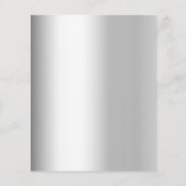 Zilveren roze gouden formele budget bruiloft uitno (Achterkant)