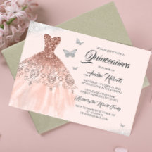 Zilveren Roze Gouden Glitter Jurk Quinceanera