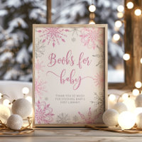 Zilveren roze sneeuwvlokken Boeken voor baby