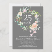 Zilveren Rozen Krans Bloemstuk Kaart (Voorkant)