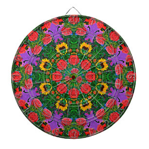 Zilveren Rozen ringen Dartbord
