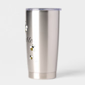 ZILVEREN RVS 600 ML GEÏSOLEERDE BEE HUMBLE DRINKBEKER (Links)