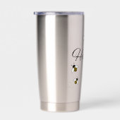 ZILVEREN RVS 600 ML GEÏSOLEERDE BEE HUMBLE DRINKBEKER (Rechts)