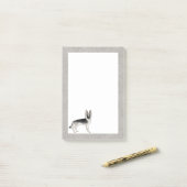 Zilveren Sable Duitse Herder Cartoon GSD Hond Grij Post-it® Notes (Op bureau)