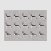 Zilveren Sable Duitse Herder Cartoon Hond Patroon Tissuepapier (Voorkant)