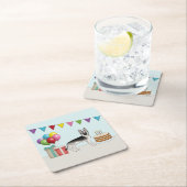 Zilveren Sable Duitse Herder Hond Kleurrijke Verja Kartonnen Onderzetters (Insitu)