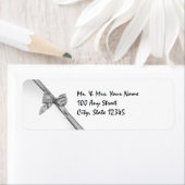 Zilveren Satijnen Lint Etiket (Insitu)