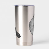 zilveren schaduw mok geïsoleerde drinkbeker (Rechts)