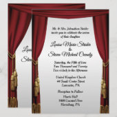 Zilveren scherm film thema trouw uitnodiging (Voorkant / Achterkant)