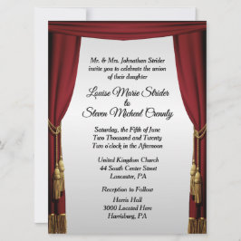 Zilveren scherm film thema trouw uitnodiging