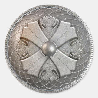 Zilveren Schild 2 Ronde Sticker