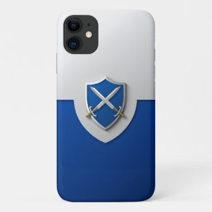 Zilveren schild met gekruiste zwaarden Case-Mate iPhone case