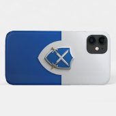 Zilveren schild met gekruiste zwaarden Case-Mate iPhone case (Achterkant (horizontaal))