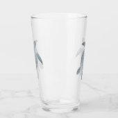 Zilveren schildpadden glas (Links)