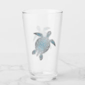 Zilveren schildpadden glas (Voorkant)