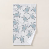 Zilveren schildpadden Patroon Marmer Bad Handdoek (Handdoek)