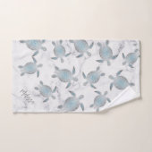 Zilveren schildpadden Patroon Marmer Bad Handdoek (Handdoek)